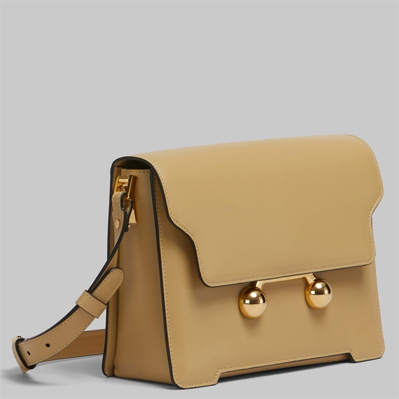 Marni Trunkaroo Medium Shoulder Bag, Camel